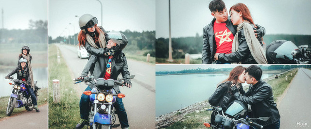Tuy thời gian gấp gáp nhưng cả hai lại nhất trí thực hiện 1 bộ ảnh độc đáo theo đúng phong cách “rừng rú”, thể hiện được sự sáng tạo, năng động của tuổi trẻ. Ảnh: Halo.