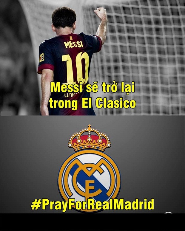 Cuối tuần tới, Messi sẽ trở lại và nhiều người đã nghĩ rằng cụm từ "tưởng niệm Real Madrid" sẽ lại trở nên nóng hơn bao giờ hết.