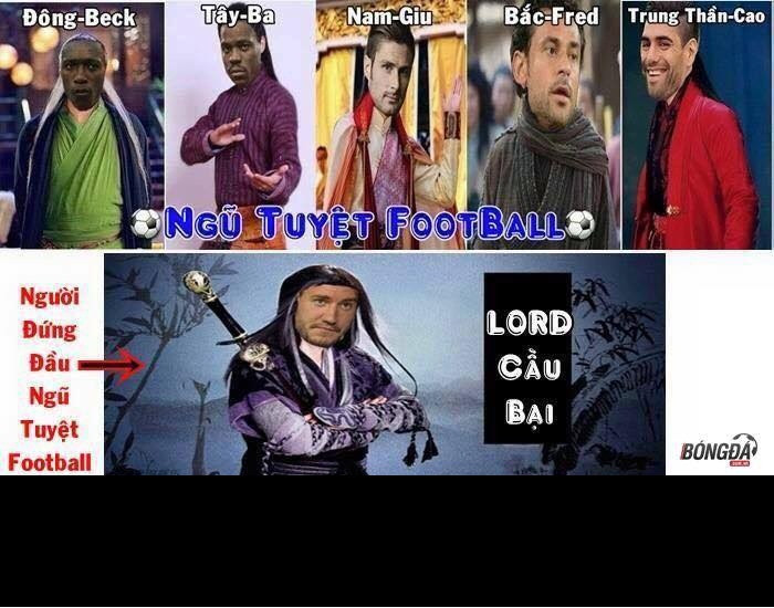Thánh Bendtner nhập vai vào truyện kiếm hiệp.