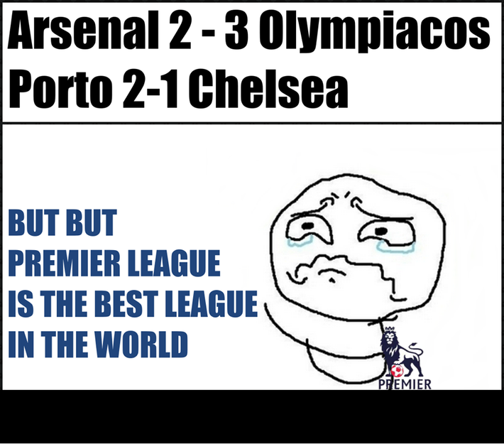 Hai đội bóng Anh là Chelsea và Arsenal đều thua trắng áo tại UEFA Champions League và nhiều NHM đang đặt vấn đề rằng liệu bóng đá Anh có phải đang thụt lùi tại đấu trường châu Âu?