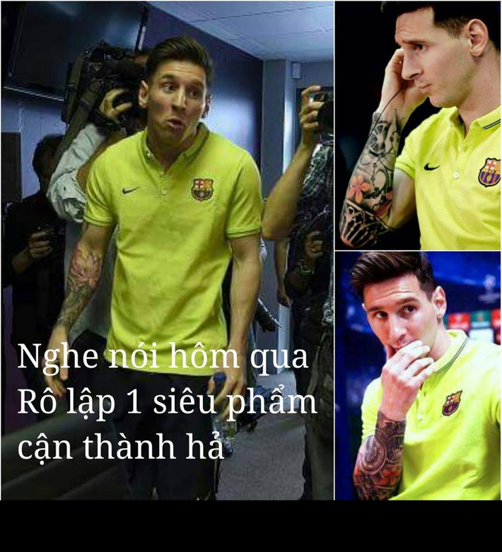 Thái độ của Messi sau khi biết Cris Ronaldo ghi bàn trong trận đấu bán kết trước đó.