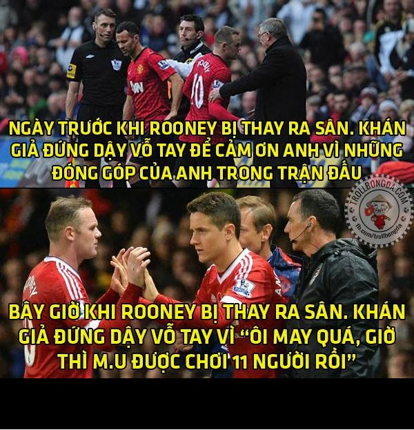 Sự mờ nhạt của Rooney và thái độ của CĐV tại sân Old Trafford dành cho anh qua thời gian.