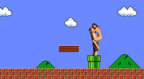 Khi cặp đôi người Mỹ hóa thân vào trong game nổi tiếng Super Mario.