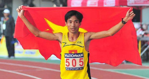 Một VĐV mang áo lính nữa được nhắc đến trong SEA Games 28 vừa qua đó là thượng úy Nguyễn Văn Lai của bộ môn điền kinh.