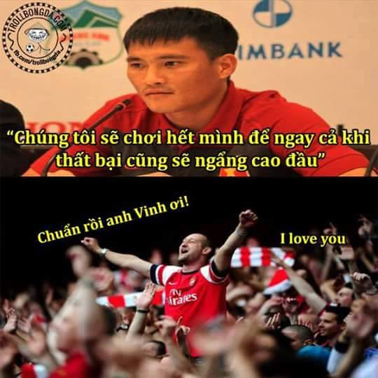 Phát biểu của Công Vinh trong buổi họp báo kỹ thuật trước trận đấu đã làm nhiều NHM cảm thấy phấn khích và ấm lòng.