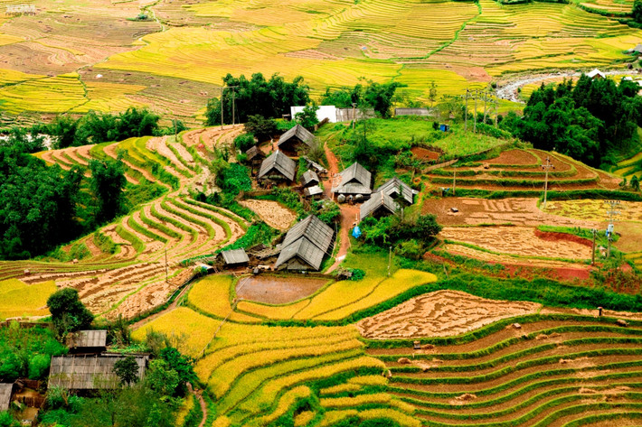 Phong cảnh thiên nhiên của Sapa được kết hợp với sức sáng tạo của con người cùng với địa hình của núi đồi, màu xanh của rừng, như bức tranh có sự sắp xếp theo một bố cục hài hòa tạo nên một vùng có nhiều cảnh sắc thơ mộng hấp dẫn.