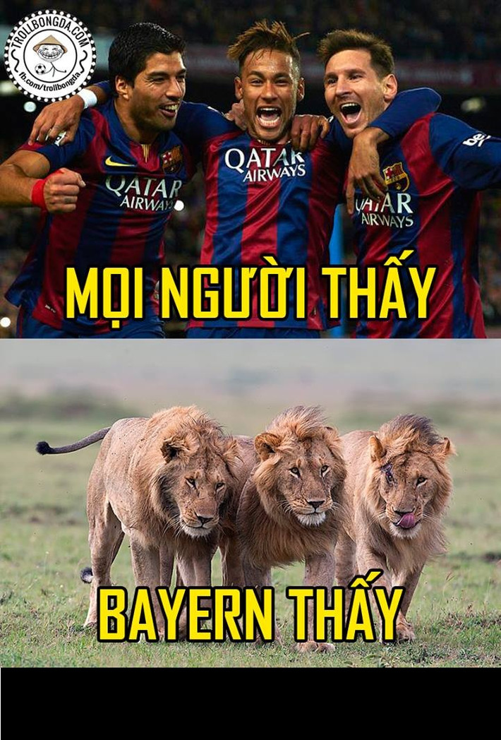 Bộ ba Suarez, Neymar và Messi đã tạo nên cơn ác mộng cho Bayern Munich.