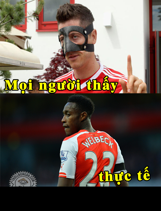 Với thành tích tệ hại, Lewandowski bị so sánh với "chân gỗ" Welbeck của CLB Arsenal.