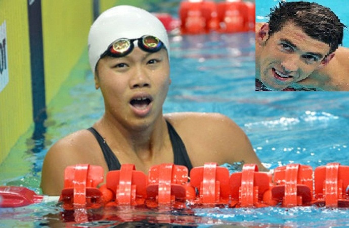 Người hùng trong lòng của Ánh Viên là Michael Phelps, kình ngư nổi tiếng người Mỹ. Do tập huấn tại Mỹ, cô thường xuyên gặp thần tượng của mình và xem anh là động lực lớn để hướng đến những thành tích cao hơn trong sự nghiệp. Cả hai đều có điểm chung là sải tay dài hơn rất nhiều so với chiều cao của cơ thể mình.