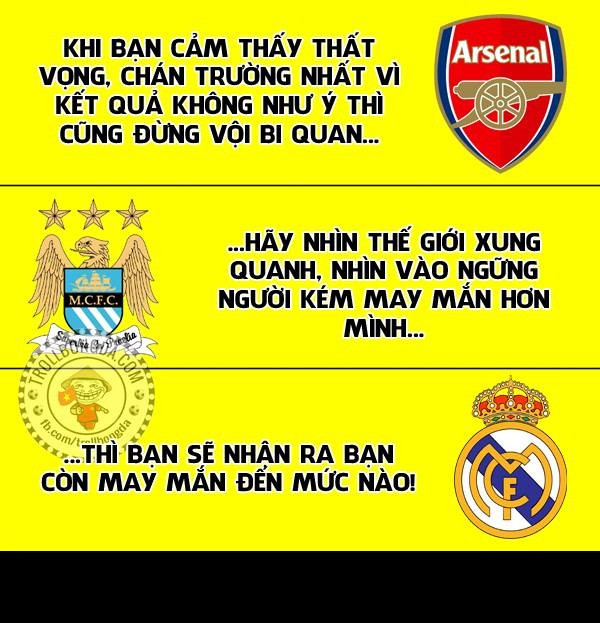 Cách mà Real Madrid, Arsenal và Man City an ủi nhau sau thất bại cuối tuần qua.