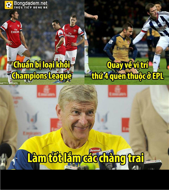 Fan chế ảnh Arsenal đang quay trở về đúng với quỹ đạo như mọi năm họ thể hiện.