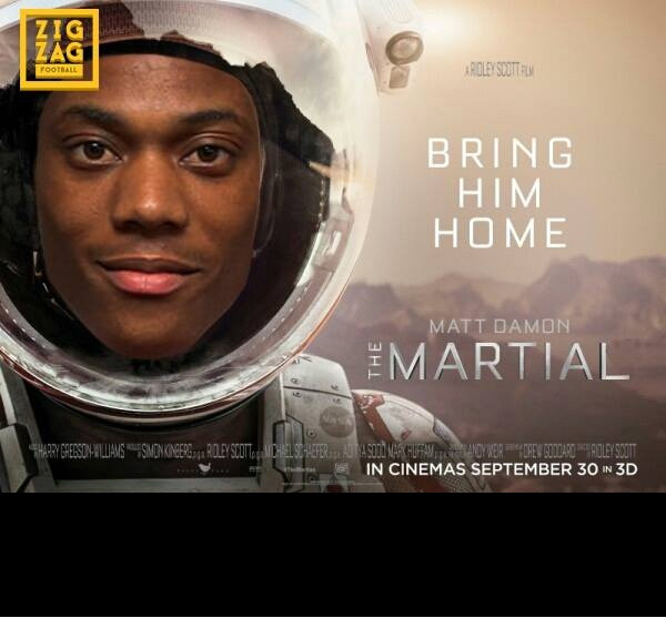 Martial là cầu thủ được coi là người ngoài hành tinh của Man United trong trận đấu với CSKA Moscow.