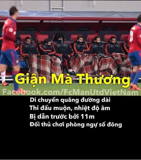 Những khuôn mặt đáng thương của các cầu thủ Man United khi phải đối mặt với thời tiết khắc nghiệt tại Nga.
