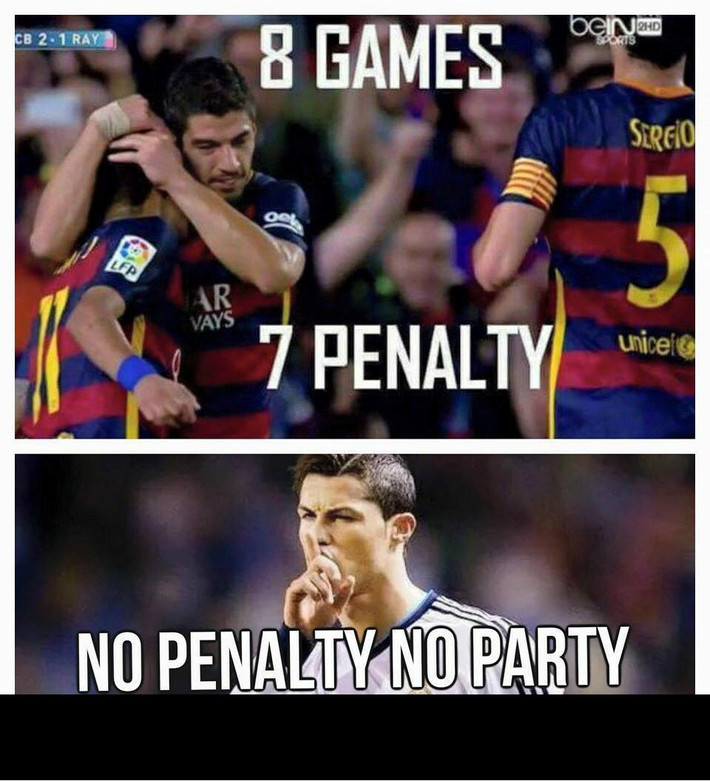 Với Cris Ronaldo, không penalty là sẽ không có tiệc tùng.