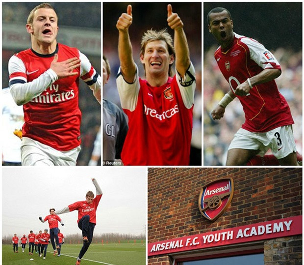 Những cầu thủ đội một Arsenal hiện giờ như Jack Wilshere hay Kieran Gibbs chỉ là một vài trong số rất nhiều các ngôi sao triển vọng xuất thân từ lò đào tạo đội bóng Bắc London. Với sự dẫn dắt của HLV đội trẻ Liam Brady, danh sách còn bao gồm Nicklas Bendtner, Wojciech Szczesny, Tony Adams, Paul Merson và chính Brady.