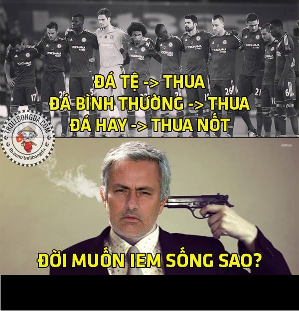 Mọi thứ dường như đang chống lại Chelsea và Mourinho. Dù có đá ra sao thì vận đen vẫn đeo bám họ.