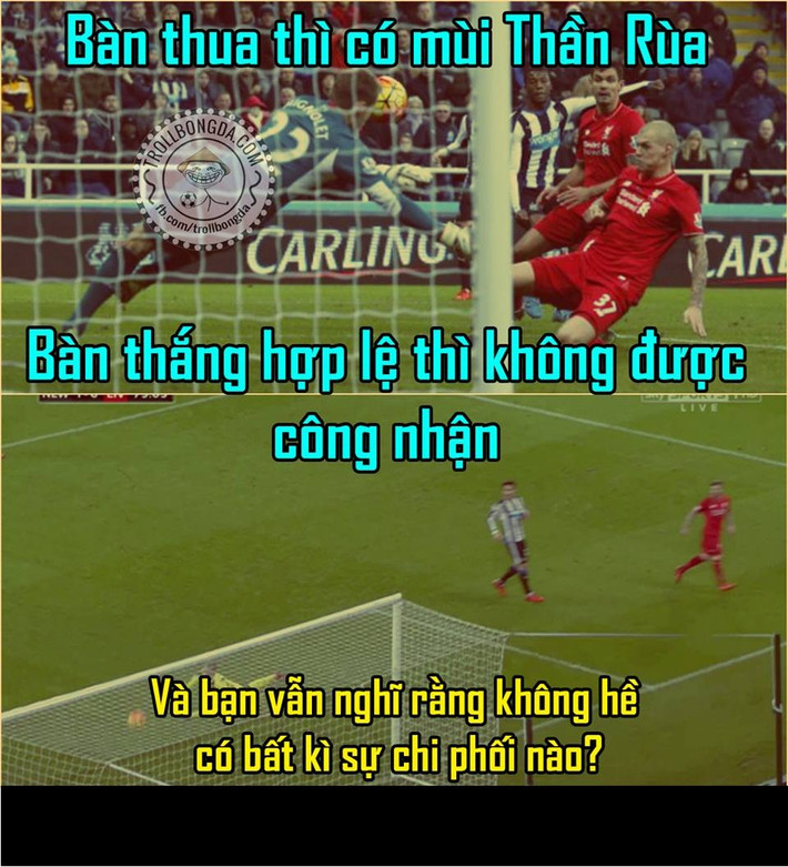 Sự đen đủi khiến Liverpool phải lĩnh nhận trận thua với tỷ số 0-2 trước Newcastle đang có một phong độ rất nhợt nhạt.