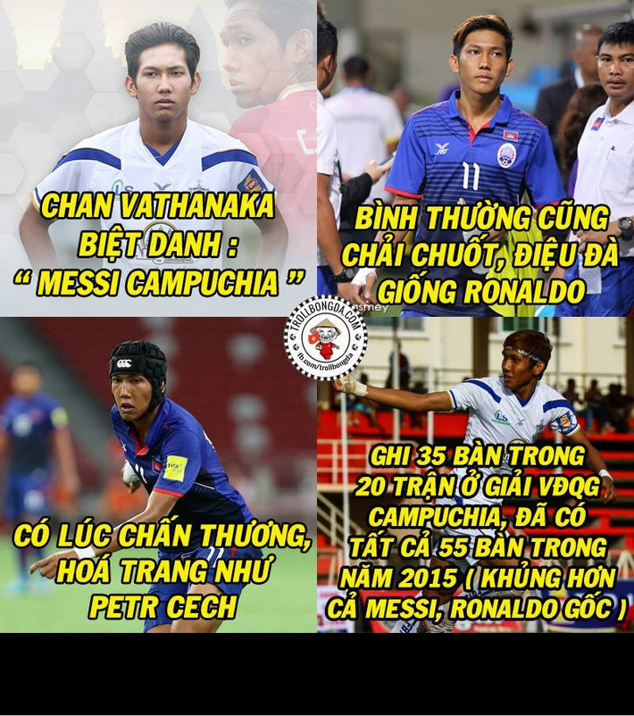 Chan Vathanaka đã làm cho B.Bình Dương khiếp sợ và còn đáng sợ hơn khi nhìn vào những gì mà cầu thủ Campuchia này đã làm trong màu áo của Boeung Ket Angkor FC.
