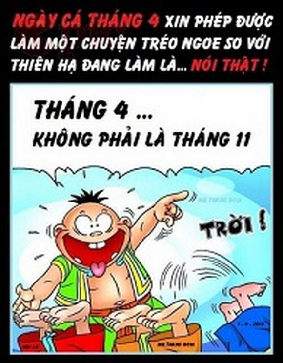 Các bạn bè té xỉu khi Dần béo (truyện Thần đồng đất Việt) nói thật vào ngày 1/4.