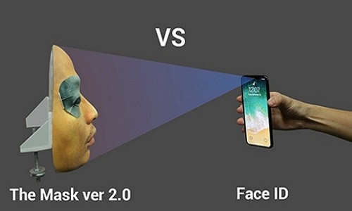 Đây là chiếc mặt nạ thứ hai của Bkav có khả năng đánh bại Face ID theo cách các cặp sinh đôi mở khóa iPhone X. Ảnh: Sputniknews.