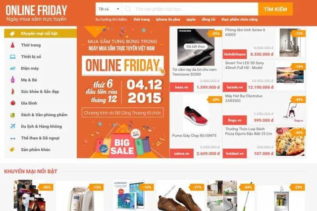 Tương tự Black Friday ở Mỹ, Online Friday mang tới nhiều sản phẩm với mức giá khuyến mại hấp dẫn, giảm giá "khủng". Ảnh: Thesaigontimes.