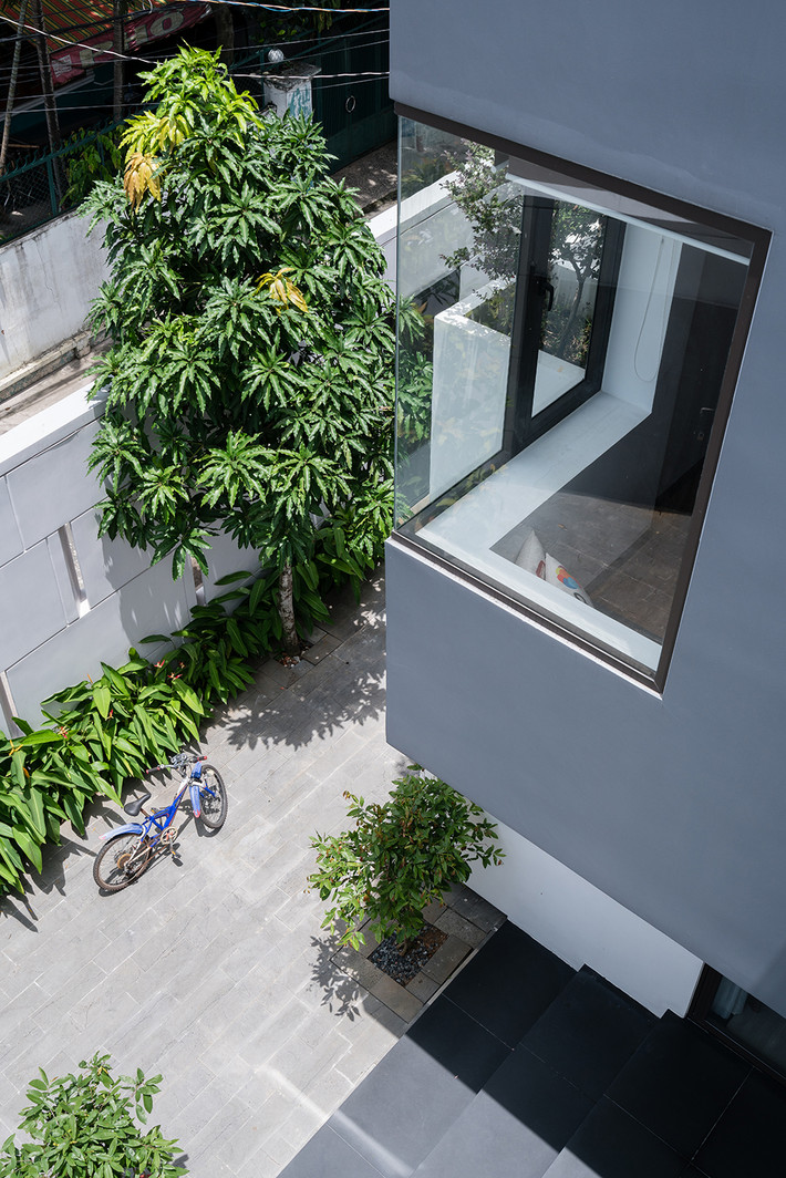 Những khối hộp lệch tầng cũng giúp mở rộng tầm nhìn.