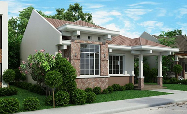 Mẫu nhà vườn hòa hợp với thiên nhiên, với mái ngói truyền thống vẫn chưa lỗi mốt.