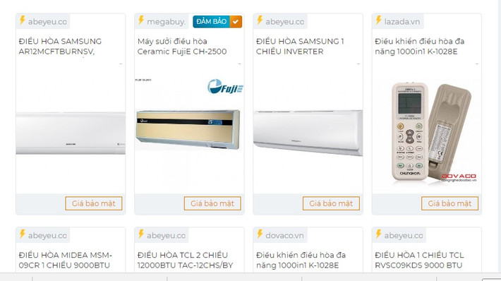 Ngoài ra, điều hòa Nagakawa inverter 12000 Btu NIS-C1215 giảm giá sâu từ 14,5 triệu đồng xuống còn 999.000 đồng. Ảnh: OnlineFriday.