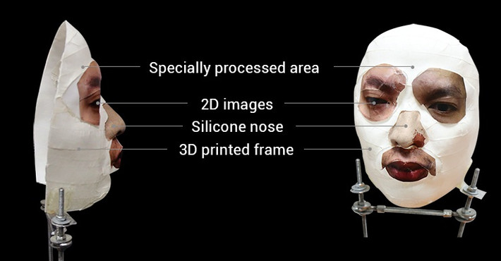 Trước đó, Bkav đã tung ra chiếc mặt nạ đánh lừa Face ID iPhone X đầu tiên. Ảnh: Vietnamnet.