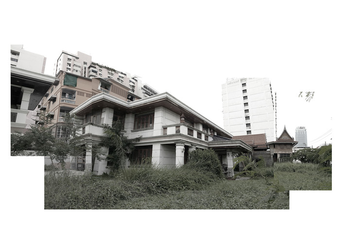 Nằm trên một con phố nhỏ ở Bangkok, Thái Lan, ngôi biệt thự 2 tầng bị bỏ hoang cách đây 10 năm.