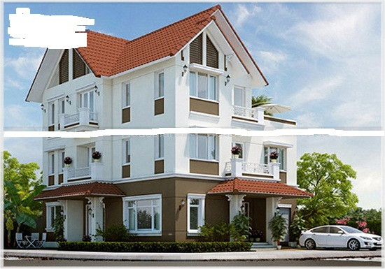 Mái ngói đỏ tươi cùng gam màu trắng chủ đạo cho vẻ đẹp trang nhã, chưa bao giờ lỗi mốt. Ảnh: Houseland.