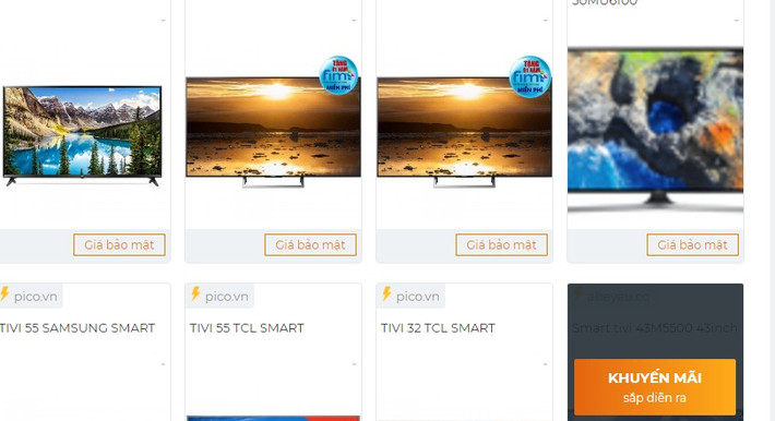 Tivi từ 56,9 triệu đồng giảm xuống còn 26,99 triệu đồng. Ảnh: OnlineFriday.
