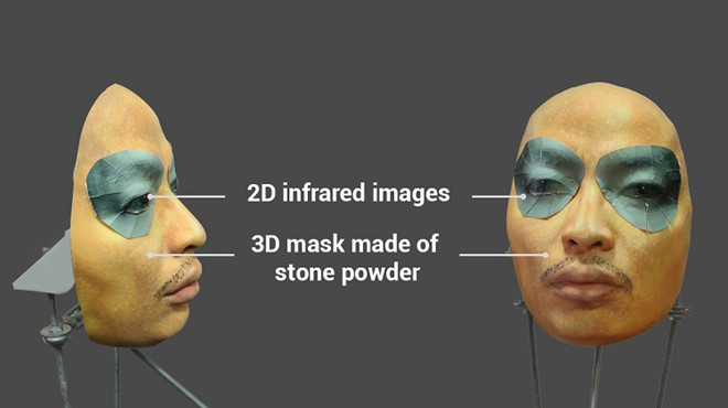 Mới đây, Bkav lại khiến giới công nghệ xôn xao khi tung thêm chiếc mặt nạ mở khóa Face ID trên iPhone X. Ảnh: Bkav.