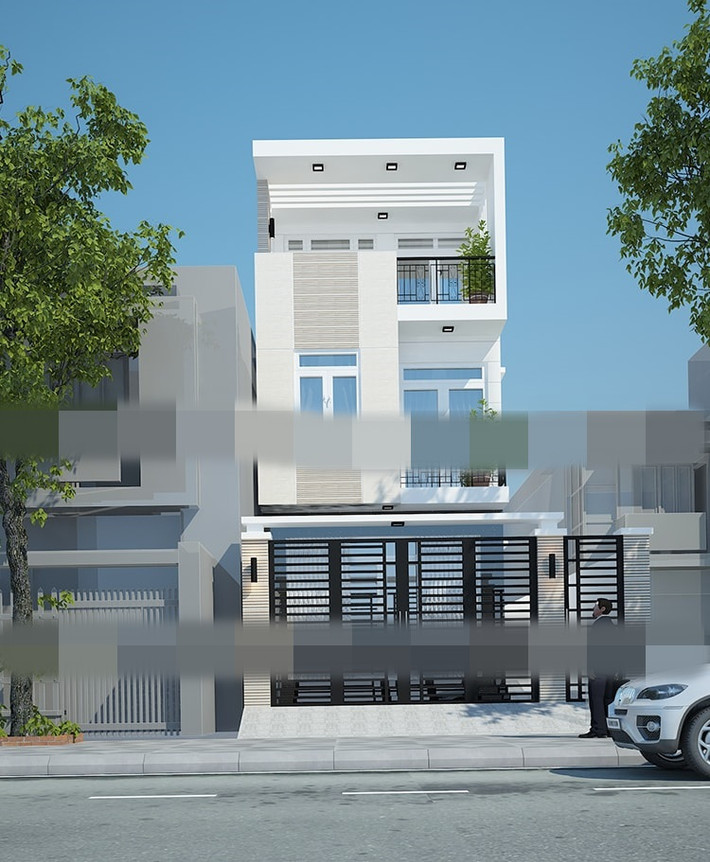 Công trình là sự hội tụ những nét đẹp tinh tế của ý tưởng thiết kế phá cách độc đáo. Các chi tiết cầu kỳ được lược bỏ thay bằng đường nét kiến trúc đơn giản. Ảnh: Namlongcons.