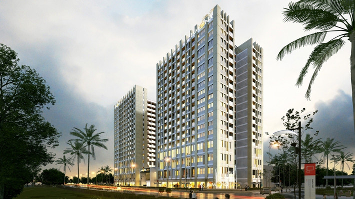 Dự án Jamona Heights (số 16/9 đường Bùi Văn Ba, phường Tân Thuận Đông, quận 7), do Công ty Cổ phần May Tiến Phát là chủ đầu tư, đang được thế chấp cho Ngân hàng Thương mại Cổ phần Phương Đông - Chi nhánh TP HCM. Ảnh: Jamonacity-sacomreal.