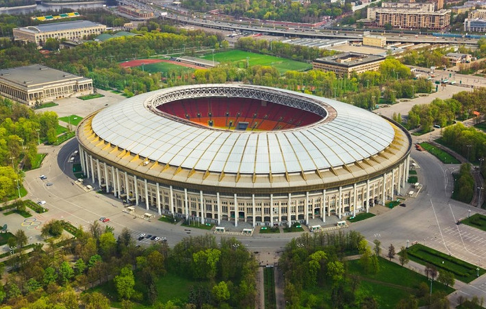 Sân được thiết kế dạng mái vòm độc đáo. Ảnh: FIFA.