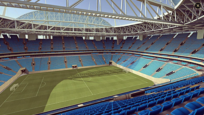 Với chi phí xây dựng khoảng 1,1 tỷ USD, Saint Petersburg Stadium được coi là một trong những sân vận động đắt nhất từ trước đến nay. Ảnh: Piterarena.