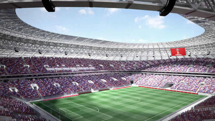 Chính thức khai trương vào ngày 31/7/1956, sân vận động Luzhniki được xây dựng trong vòng 450 ngày. Ảnh: Squir.