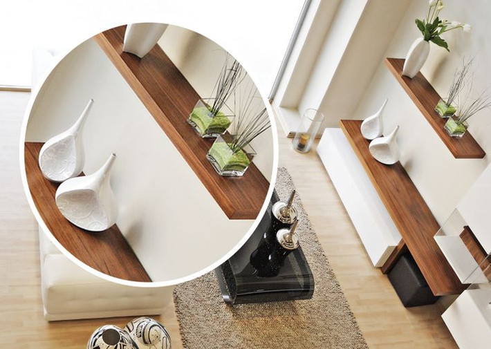 Một cách tối ưu hóa không gian nhà ở là sử dụng các kệ gắn tường. Trên những kệ này, bạn có thể lưu trữ những thứ như sách hoặc thậm chí thực phẩm, và bạn cũng có thể đặt đồ trang trí và cây trồng ở đó...