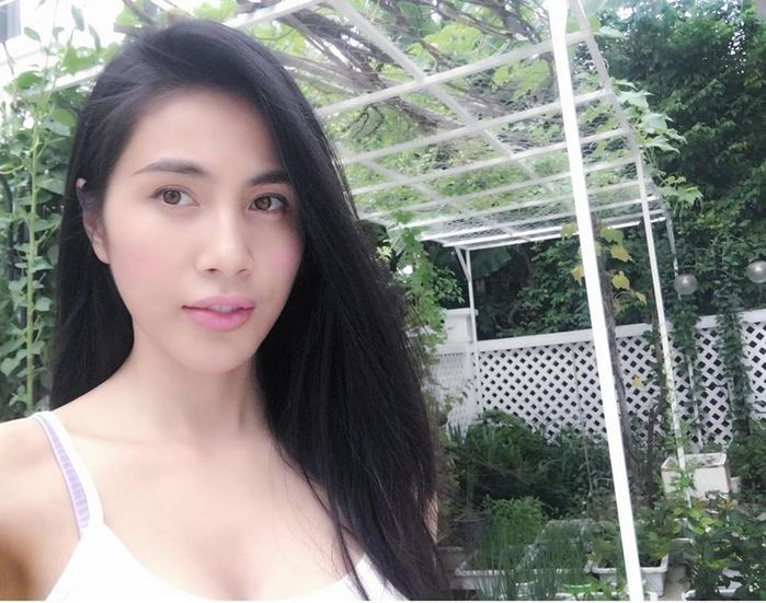 Thủy Tiên trồng đủ các loại rau quen thuộc như mồng rơi, rau muống, đậu đũa...Ảnh: FB Thủy Tiên.