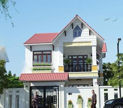 Căn nhà nổi bật với thiết kế nhẹ nhàng, đơn giản gần gũi với thiên nhiên. Ảnh: 10nhadep.