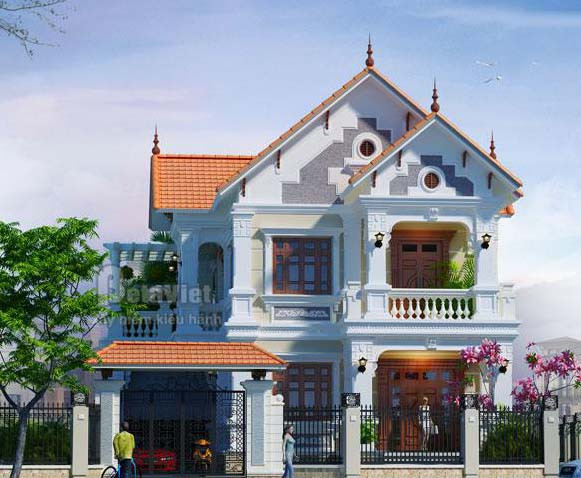 Phong cách biệt thự phố tân cổ điển đẹp ngây ngất. Ảnh: Betaviet.