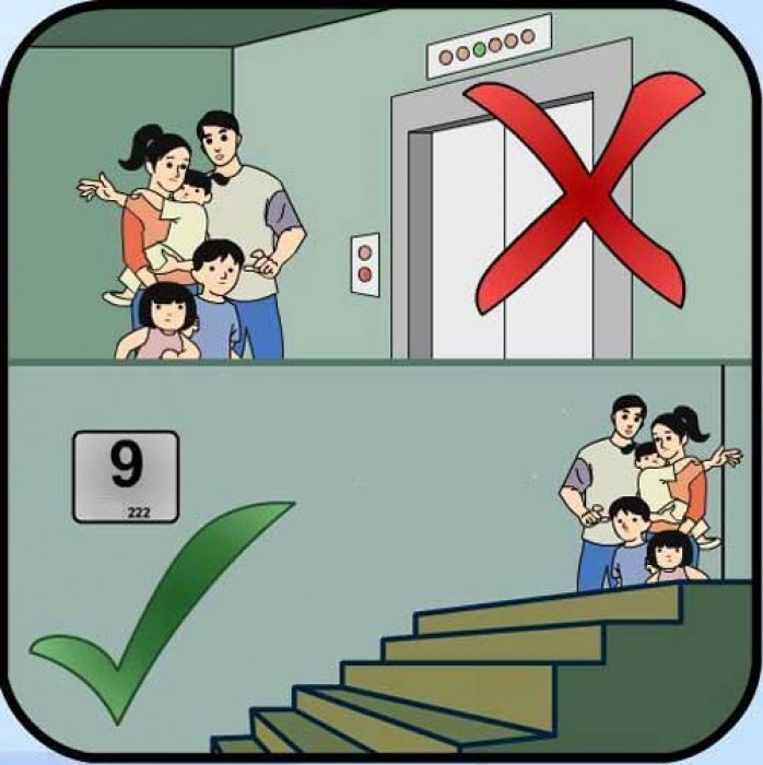 Khi đám lửa tấn công, mọi người thường hoảng loạn, không có thời gian suy nghĩ. Tâm lý này dễ khiến mọi người không đủ tỉnh táo để tìm ra lối thoát hiểm. Ảnh minh họa: PCCC.