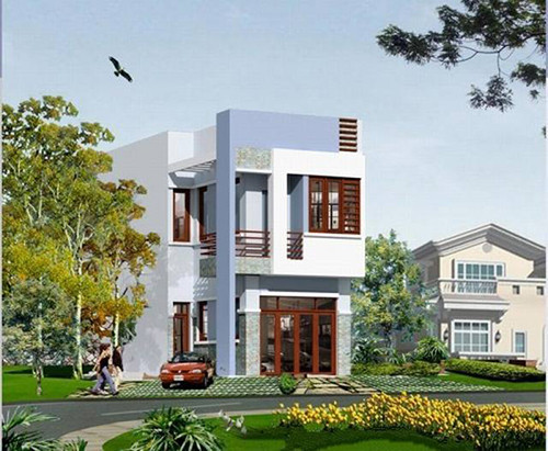 Cửa kính lớn giúp ngôi nhà thêm phần hiện đại và lấy ánh sáng tối ưu nhất. Ảnh: Nhadian.