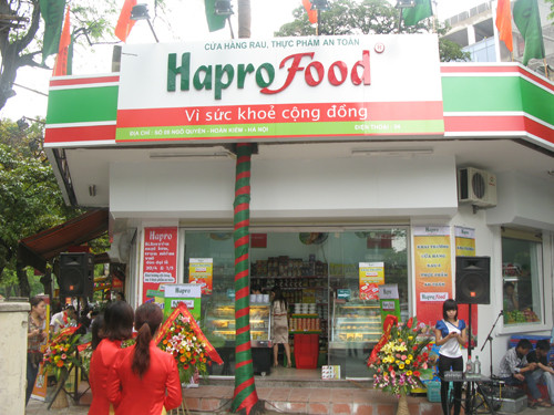 Cửa hàng tiện lợi HaproFood phát triển được tới hơn 100 điểm kinh doanh, phân bố rộng khắp trên các tuyến phố chính, và trong các trung tâm thương mại tại Hà Nội. Ảnh: KiotViet.