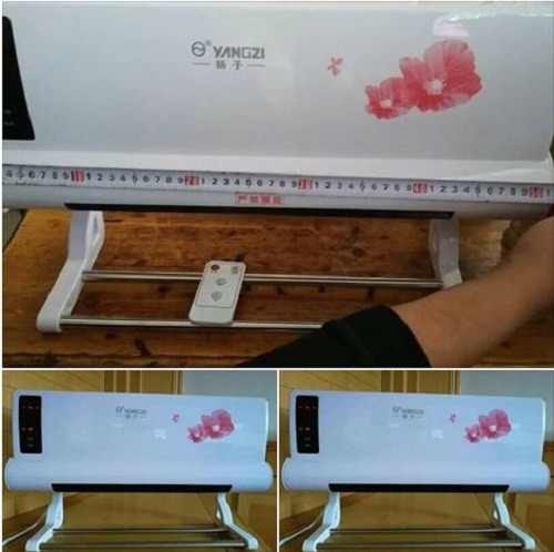 Có người cho rằng, chiếc điều hòa này chỉ là chiếc quạt sưởi bình thường với hai chức năng nóng và lạnh. Chúng được cấu tạo như máy sấy tóc gồm quạt gió và dàn dây nhiệt để tản nhiệt ra bên ngoài. Ảnh chụp màn hình Facebook.