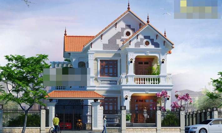 Những chi tiết, họa tiết gờ phào chỉ, trụ cột toát lên sự sang trọng, đẳng cấp và bền vững của công trình. Ảnh: Betaviet.
