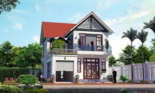 Không cầu kỳ trong các đường nét hoa văn nhưng biệt thự 2 tầng vẫn đẹp tinh tế nhờ gam màu nền nã và không gian thoáng đãng. Ảnh: Khonggiannhadep24h.