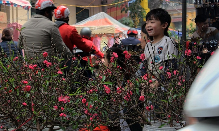 Chợ hoa Hàng Lược được xem là một khu chợ truyền thống có từ hàng nghìn năm trước. Điểm đặc biệt của chợ hoa này là chỉ họp vào một lần duy nhất trong năm, bắt đầu từ 23 tháng Chạp cho đến ngày 30 Tết. Ảnh: VOV.