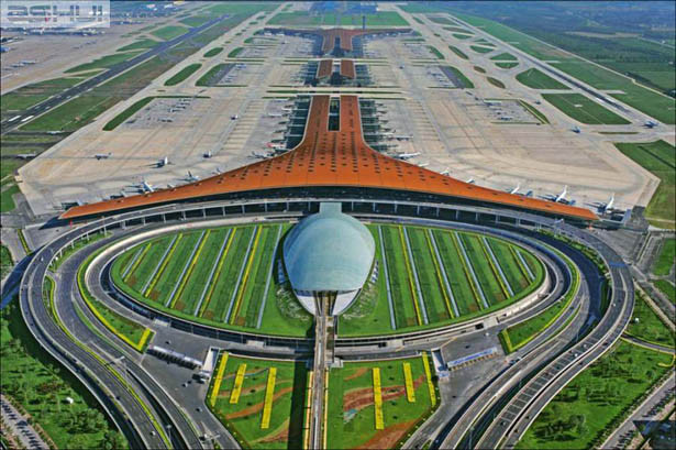 Sân bay Quốc tế Bắc Kinh là công trình xây dựng lớn nhất Trung Quốc và lớn thứ 6 trên thế giới. Ảnh: Abay.